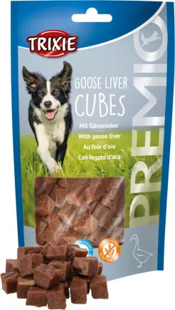 Ласощі Trixie Premio Guse Liver Cubes для собак, з гусячою печінкою, 100 г