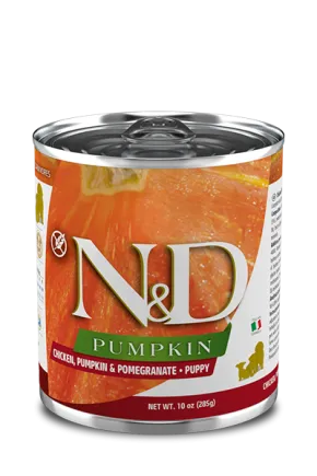 Вологий корм для собак Farmina N&D Grain Free PUMPKIN CHICKEN PUPPY MEDIUM & MAXI беззерновий з гарбузом, куркою, гранатом 285 г