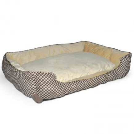 K&H Self-Warming Lounge Sleeper самозігрівальний лежак для собак і котів Коричневий