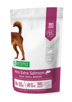 Сухий корм для дорослих собак малих порід з лососем Mini Extra Salmon Adult Small Breeds 500g