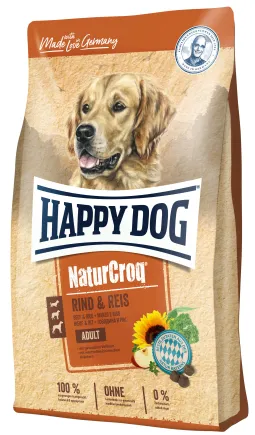 Сухий корм Happy Dog Naturcroq Rind & Reis для дорослих собак всіх порід з яловичиною та рисом, 15 кг, 60517