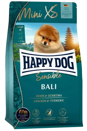 Сухий корм Happy Dog Sensible Mini XS Bali для собак дрібних та дуже дрібних порід (вагою до 5 кг) з куркою та куркумою, 1,3 кг