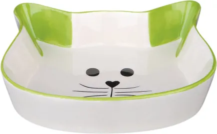 Миска Trixie для котів, у формі котячої мордочки, керамічна, 12 см, 250 мл