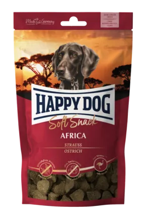 М'які ласощі Happy Dog Soft Snack Africa для собак зі смаком страуса та картоплі, 100 г, 60685
