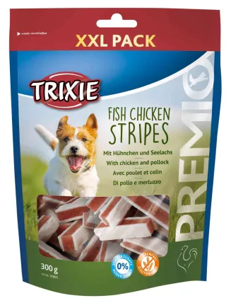 Ласощі Trixie Premio Stripes Chicken для собак, курка/лосось, 300 г