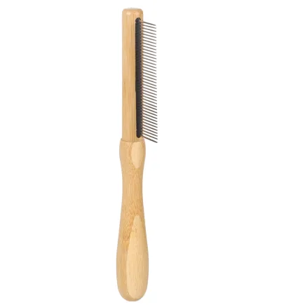 Flamingo 523067 Гребінець BAMBOO з середніми зубчиками для собак, зубів 24шт|21х3,9см