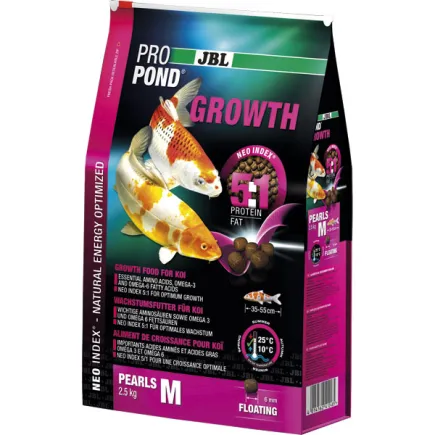 JBL (ДжБЛ) ProPond Growth корм для посилення зростання коропів Кої M, 5.0кг.