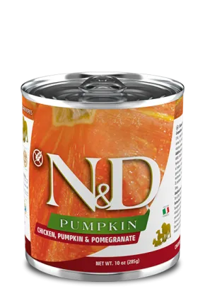 Вологий корм для собак Farmina N&D Grain Free PUMPKIN CHICKEN ADULT MEDIUM & MAXI беззерновий з гарбузом, куркою, гранатом 285 г