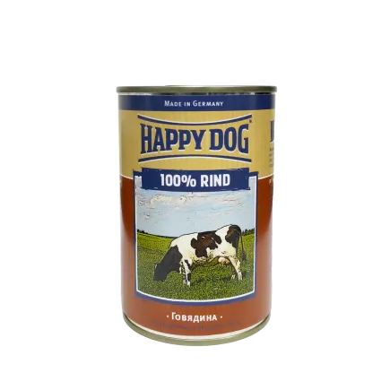 Монобілковий паштет Happy Dog Dose 100% Rind для собак усіх порід з яловичиною, 0,4 кг,6000663