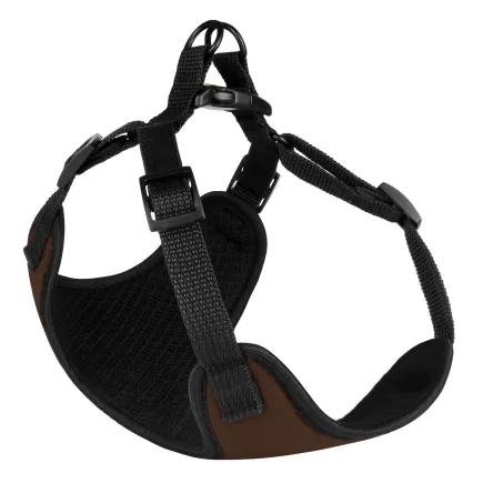 Шлея для Собак Дрібних Порід Barksi Sport Неопрен 3D Сітка Коричнева XS