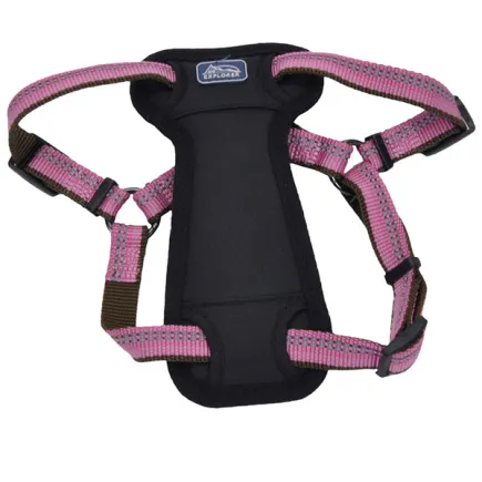 Coastal K9 Explorer Harness КОСТАЛ К9 ЕКСПЛОРЕР світловідбивна шлея з нагрудником для собак 2.3-4.5кг Рожевий