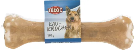 Ласощі Trixie для собак Кісточка жувальна пресована в індивідуальній упаковці натуральна шкіра 21 см 170 г