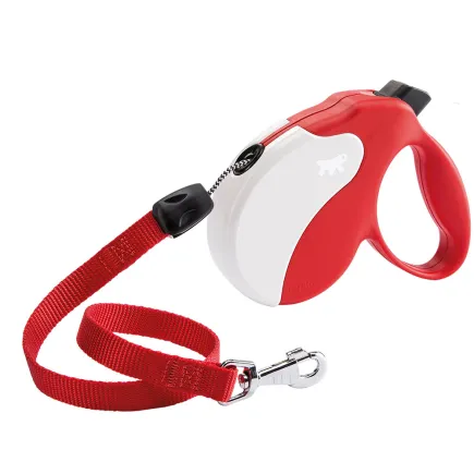 Ferplast AMIGO L CORD RED-WHITE Рулетка-поводок зі шнуром