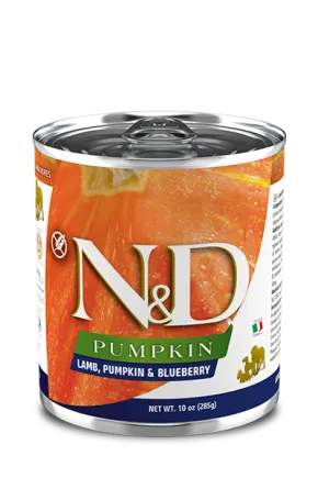 Вологий корм для собак Farmina N&D Grain Free PUMPKIN LAMB ADULT MEDIUM & MAXI беззерновий з гарбузом, ягням, чорницею 285 г