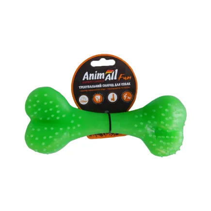 Іграшка AnimAll Fun кістка, зелена, 25 см