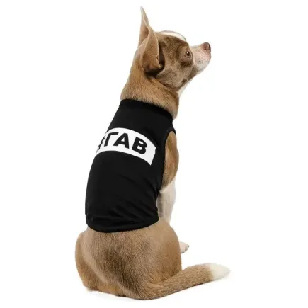 Борцівка Pet Fashion «Гав» для собак, розмір S, чорна