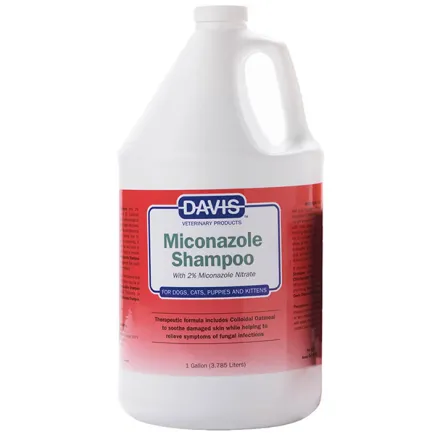 Davis Miconazole Shampoo ДЕВІС МІКОНАЗОЛ шампунь з 2% нітратом міконазолу для собак і котів із захворюваннями шкіри 3,8 л