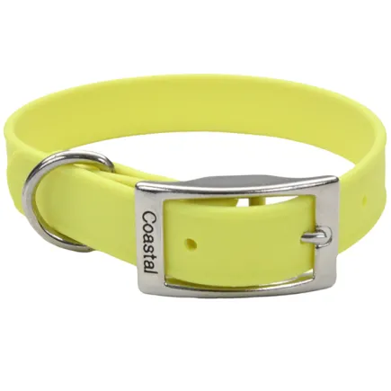 Coastal Fashion Waterproof Dog Collar КОСТАЛ біотановий нашийник для собак Жовтий