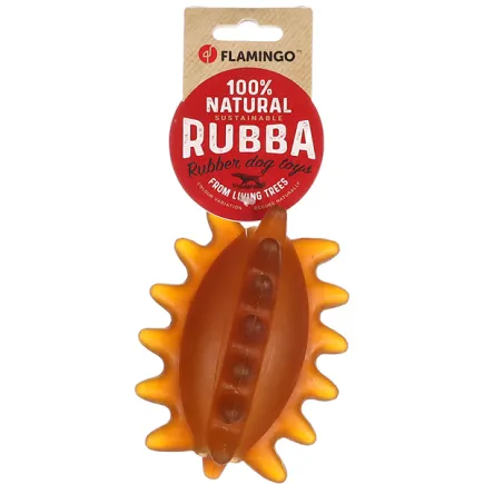 Flamingo Rubba Rugby ФЛАМІНГО М’ЯЧ РЕГБІ З ШИПАМИ іграшка для собак 12.5(Д) х 7.5(Ш) х 7.5(В) см