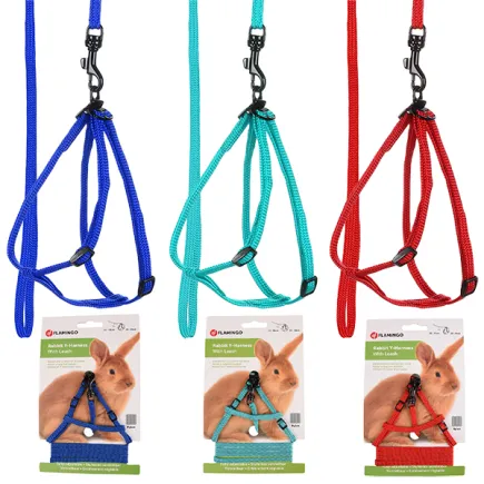 Flamingo Rabbit Y-Harness with Leash ФЛАМИНГО Y Шлея і повідець для кролика