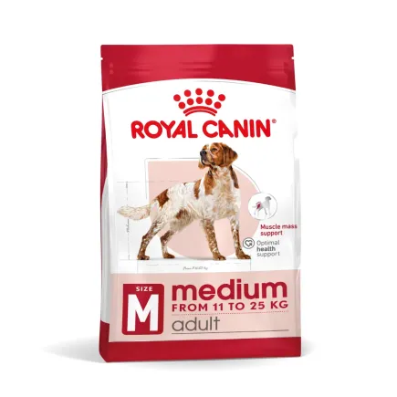 Сухий корм Royal Canin MEDIUM ADULT для дорослих собак середніх порід 12кг+3кг