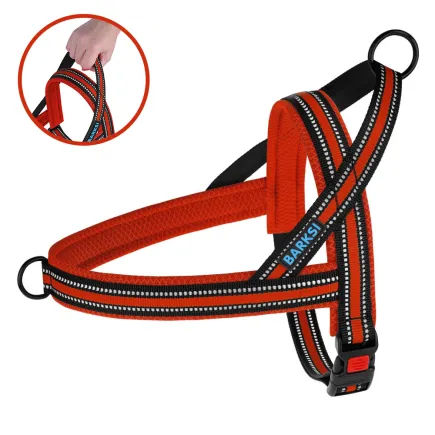Шлея для Собак BronzeDog Mesh Скандинавська Червона XL