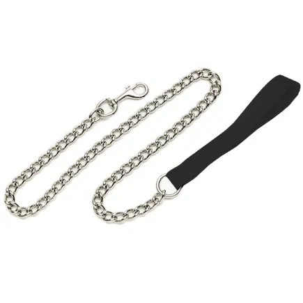 Coastal Titan Chain Dog Leash КОСТАЛ ПОВІДЕЦЬ-ЛАНЦЮЖОК для собак, ланка 4мм Чорний