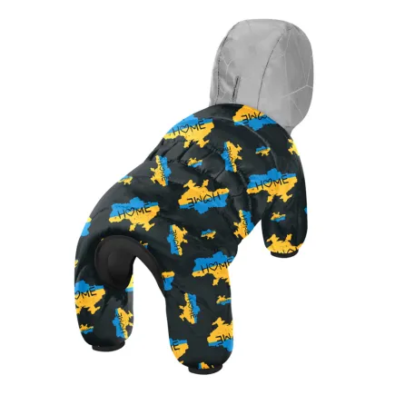 Комбінезон для собак WAUDOG Clothes малюнок "Дім", M45, В 57-60 см, С 41-44 см