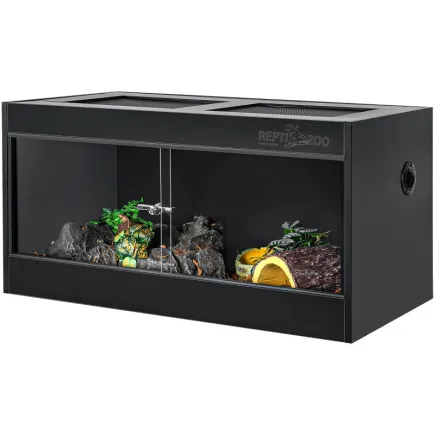 Тераріум з ПВХ Repti-Zoo Terrarium PVC 90x45x45 см (CN904545PN) скляними дверцятами для рептилій і амфібій