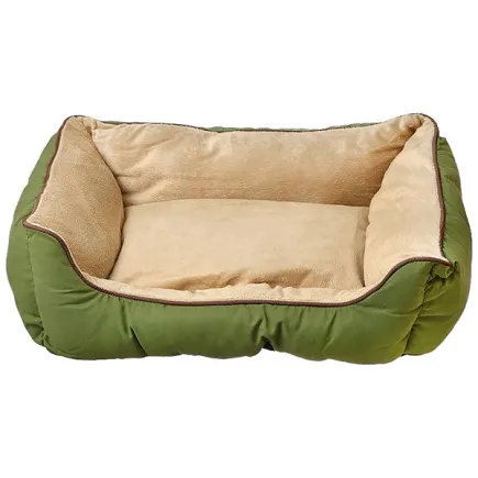 K&H Self-Warming Lounge Sleeper самозігрівальний лежак для собак і котів Зелений - жовто-коричневий