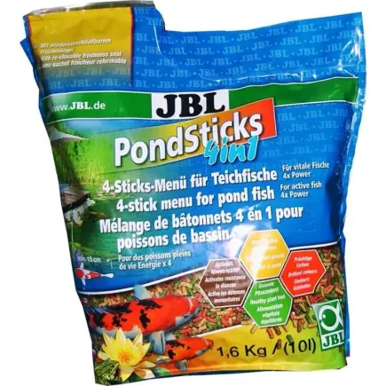 Корм JBL Pond Sticks 4 in 1 для ставкових риб, 10.5 л (пакет).