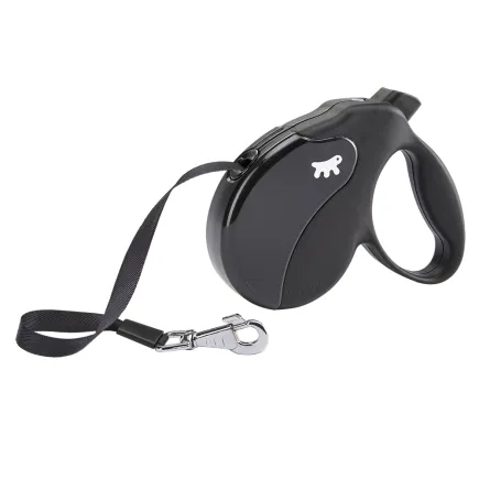 Ferplast AMIGO L TAPE BLACK Рулетка-поводок зі стрічкою