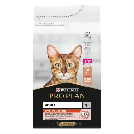 Сухий корм PRO PLAN Adult 1+ Vital Functions для дорослих котів з лососем 1,5 кг
