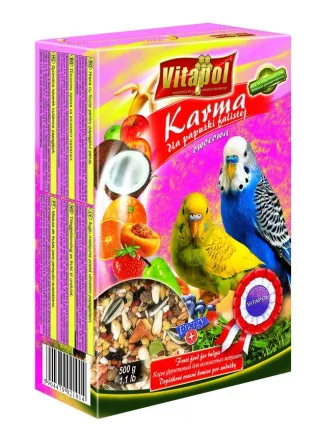 Vitapol Фруктовий корм для Хвилястих папуг, 500г