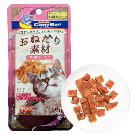 CattyMan Salmon Bits КЕТТІМЕН ЛОСОСЬ шматочки філе ласощі для котів 0,025 кг