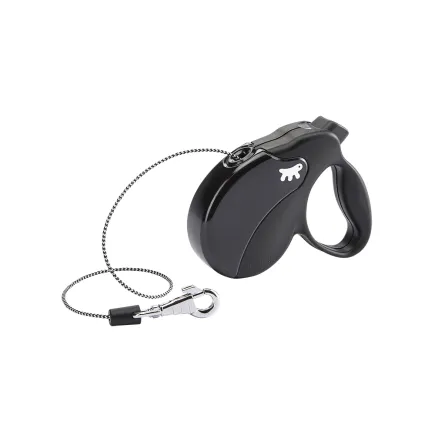 Ferplast AMIGO MINI COR BLACK Рулетка-поводок зі шнуром чорна