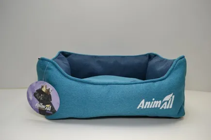 Лежанка AnimAll Gama S Aqua для собак і котів, блакитний, 45×35×16 см