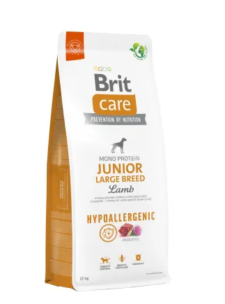 Сухий корм Brit Care Dog Hypoallergenic Junior Large Breed для молодих собак великих порід, гіпоалергенний з ягням, 12 кг