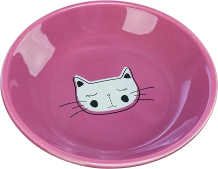 Миска Trixie пласка керамічна для котів 0,2 л d 14 см