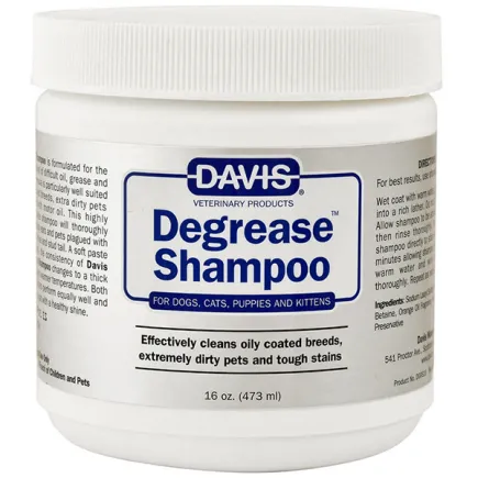 Davis Degrease Shampoo ДЕВІС ДЕГРІС знежирювальний шампунь для собак і котів 0,473 л
