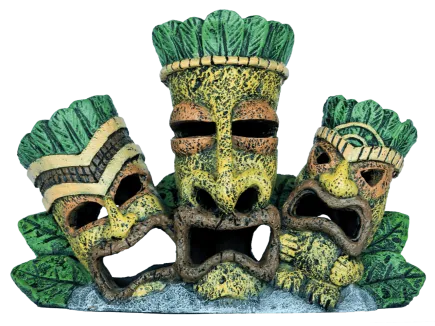 Декорація для акваріума SF DECO TIKI TRIPLE BROWN (A4021435)