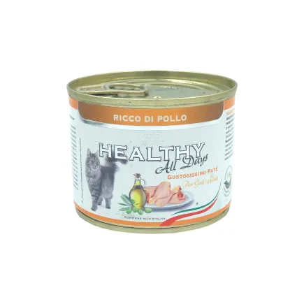 HEALTHY All days вологий корм для котів - паштет з курятиною 200гр