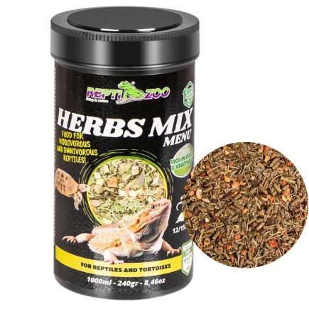 Рослинна суміш для рептилій і черепах Repti-Zoo Herbs Mix Menu 1000мл.