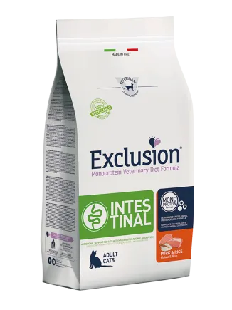 Exclusion Intestinal зі свининою та рисом для котів з порушенням травлення 1,5 кг