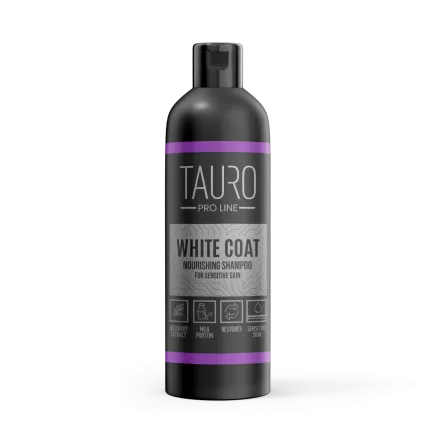 Поживний шампунь для собак і котів з білою шерстю White Coat Nourishing Shampoo 250 мл