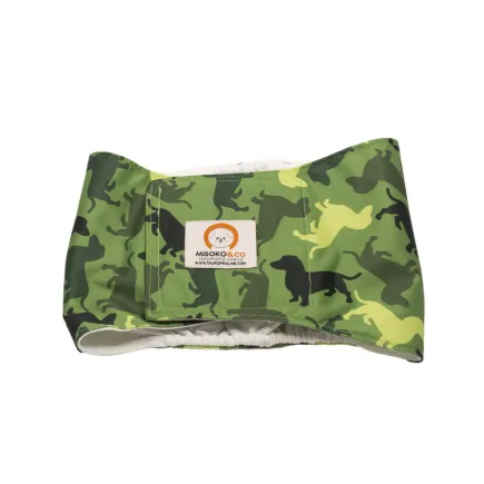 Misoko&Co Багаторазовий підгузок для псів, XL (камуфляж)