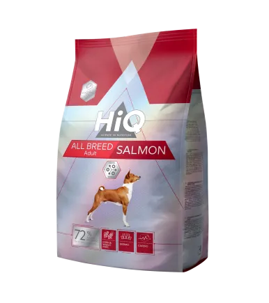 HiQ All Breed Adult Salmon Сухий корм для дорослих собак всіх порід з лососем, 2,8 кг