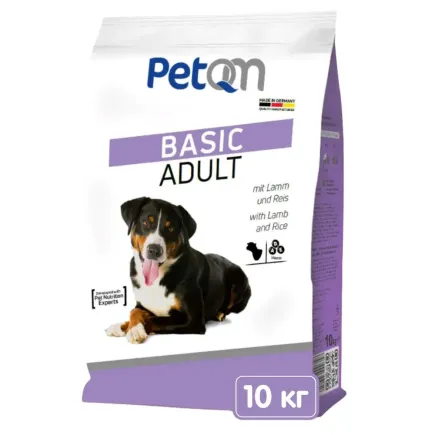 PetQM Dogs Basic with Lamb & Rice 10 kg сухий корм для собак з ягням та рисом