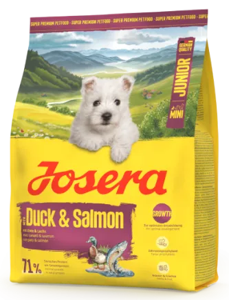 Корм для собак Josera Mini Junior Duck & Salmon 0,9 кг