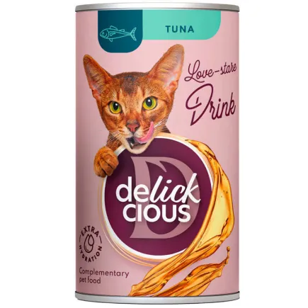 DELICKCIOUS Напій з тунцем для котів, 0,14 кг